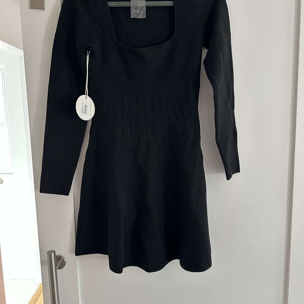 STAUD Black Mini Dress